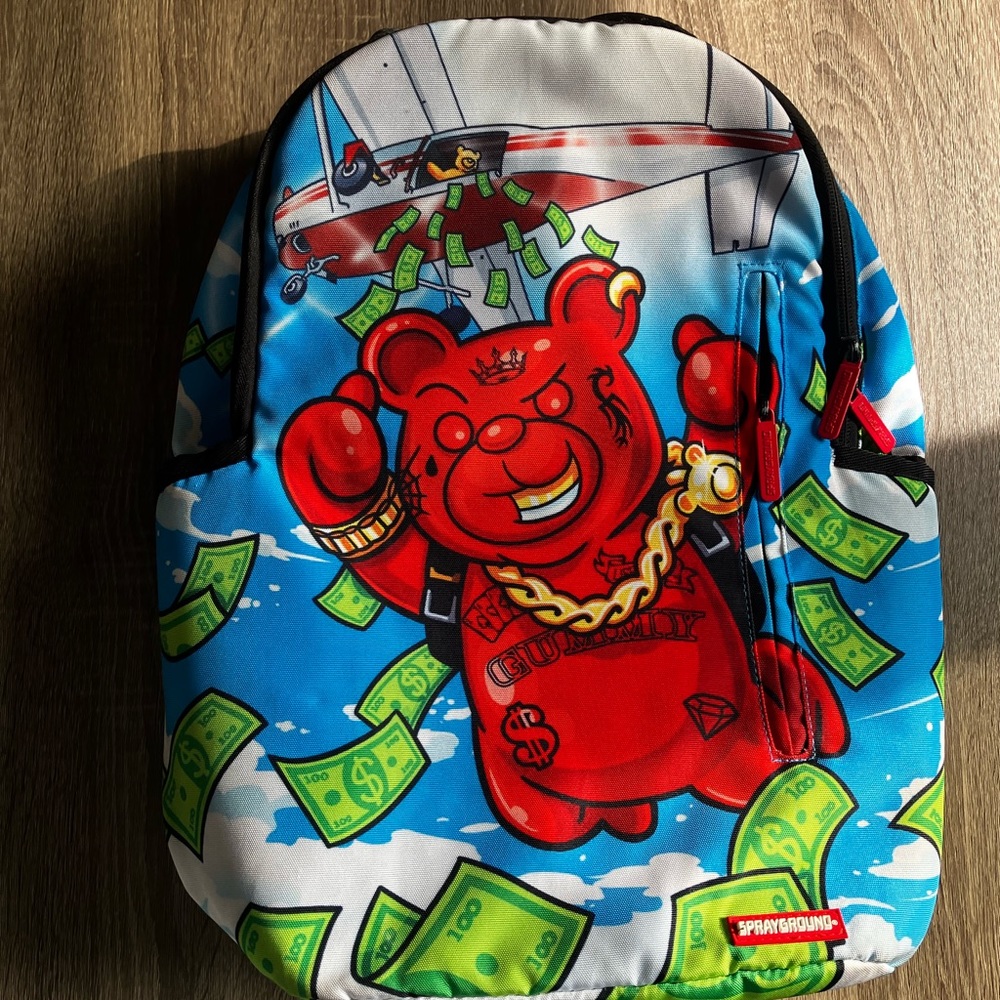 Spray ground backpack